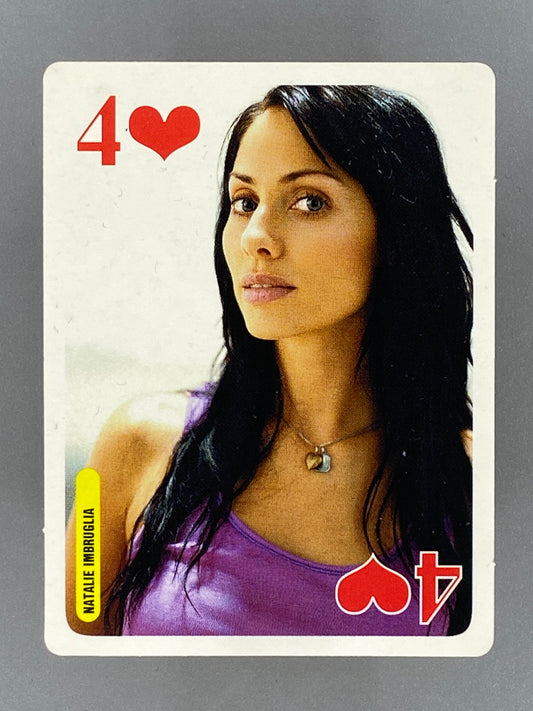 2005 Bravo Star Cards Natalie Imbruglia 4 of Hearts Clearasil (Romania) (Music)