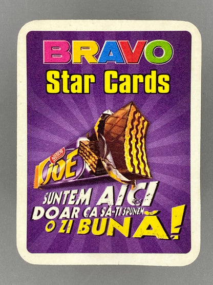 2004 Bravo Star Cards Jennifer Lopez 3 of Clubs Nestle Joe (Romania) (Music)