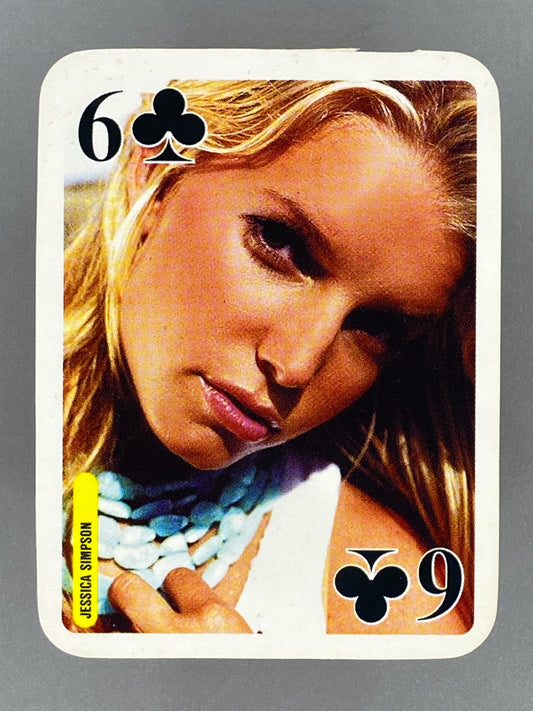 2004 Bravo Star Cards Jessica Simpson 6 of Clubs Nestle Joe *READ* (Romania) (Music)