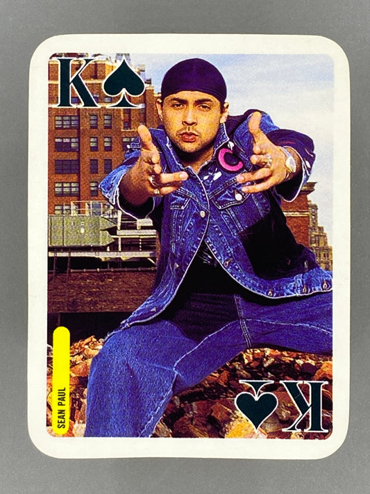 2004 Bravo Star Cards Sean Paul King of Spades Nestle Joe *READ* (Romania) (Music)