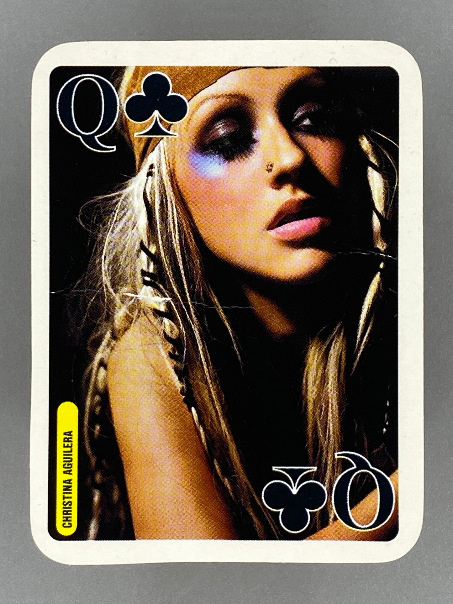 2004 Bravo Star Cards Christina Aguilera Queen of Clubs Nestle Joe *READ* (Romania) (Music)