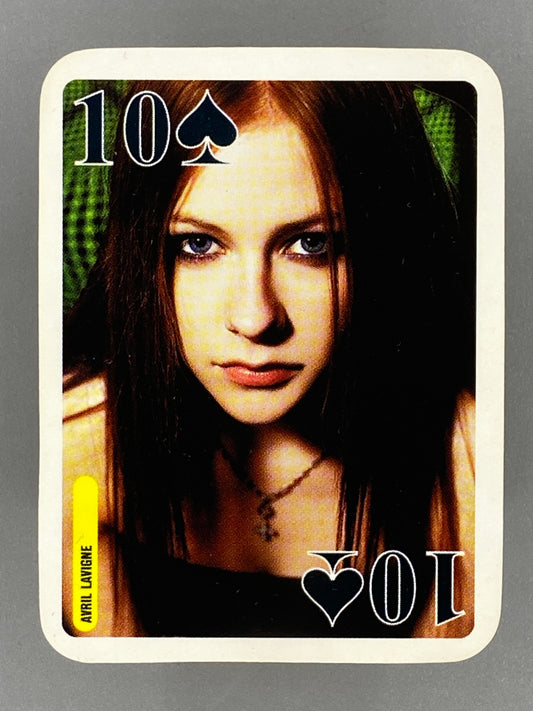 2004 Bravo Star Cards Avril Lavigne 10 of Spades Nestle Joe (Romania) (Music)