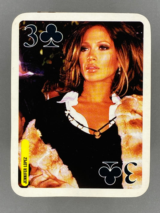 2004 Bravo Star Cards Jennifer Lopez 3 of Clubs Nestle Joe (Romania) (Music)