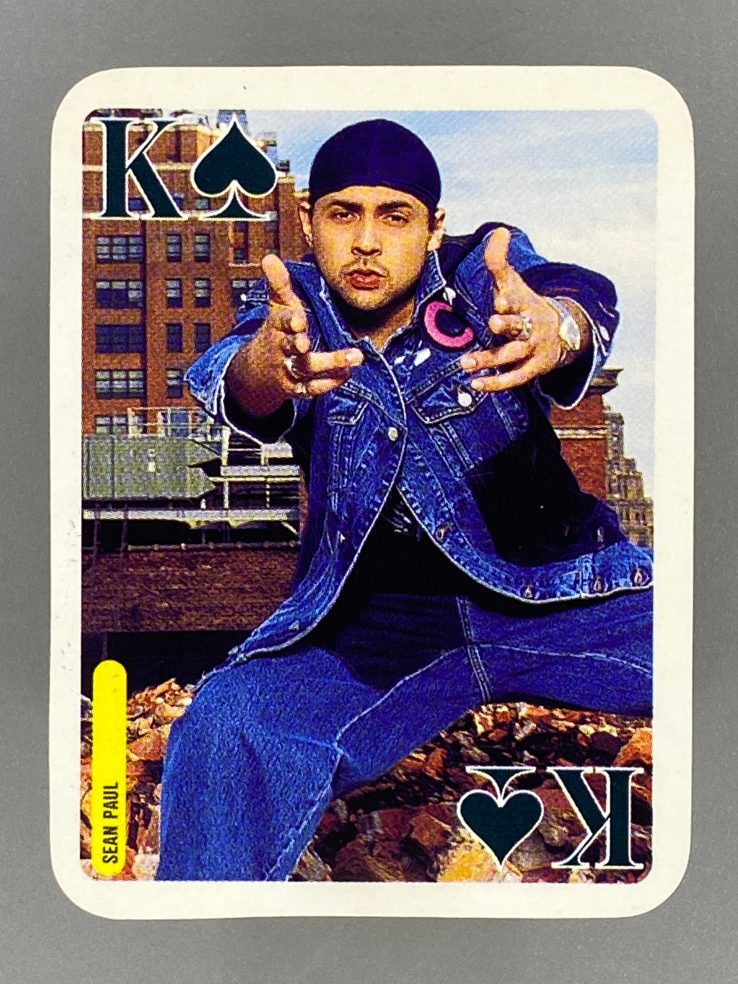 2004 Bravo Star Cards Sean Paul King of Spades Nestle Joe (Romania) (Music)