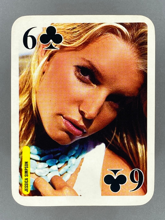 2004 Bravo Star Cards Jessica Simpson 6 of Clubs Nestle Joe (Romania) (Music)