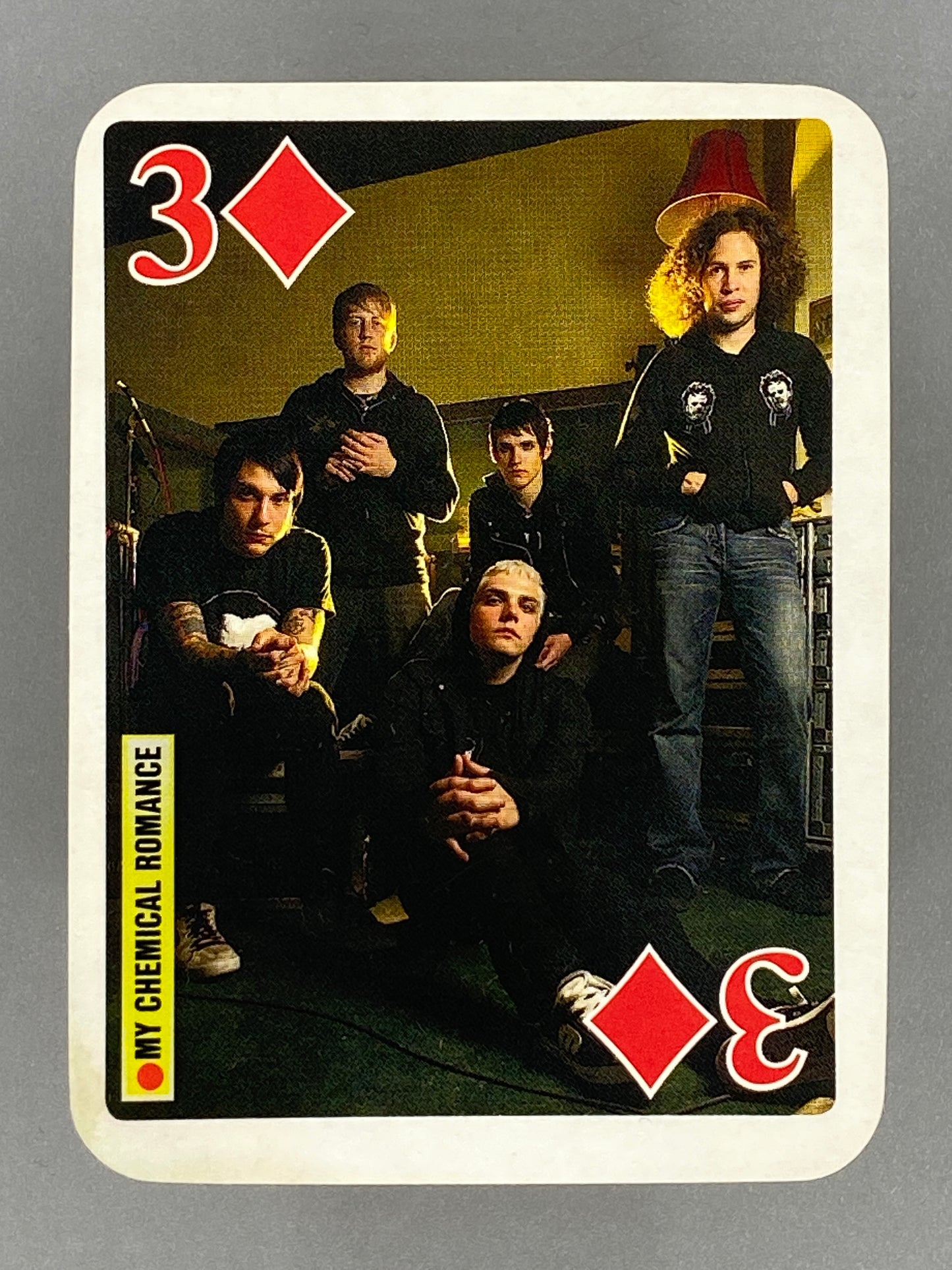 2007 Bravo Star Cards My Chemical Romance 3 of Diamonds Brifcor *READ* (Romania) (Music)