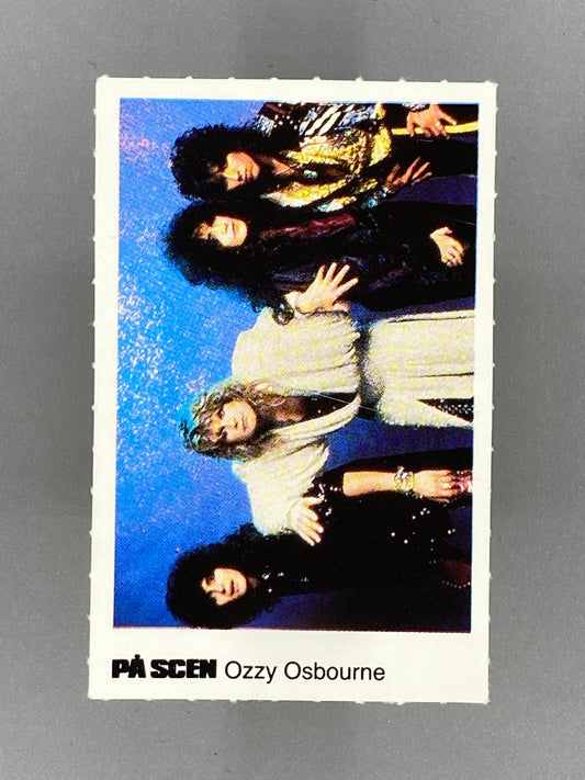 1986 Pa Scen Dina Idoler Samlarbilder Ozzy Osbourne (Sweden) (Music)