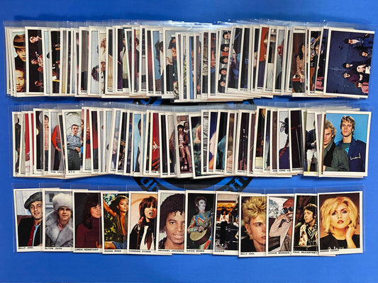 1980 Panini Rock and Pop Collection Complete 144 Sticker/Card Set (Music)