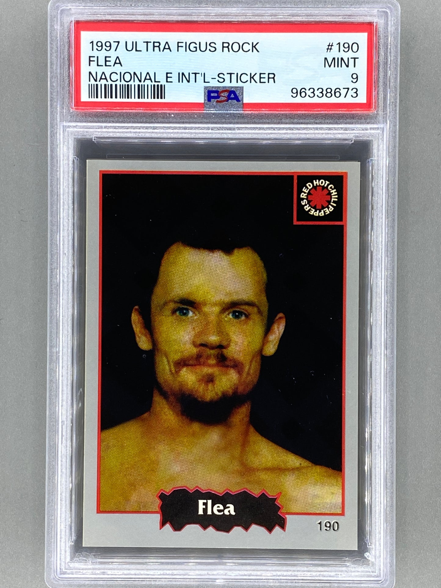 1997 Ultra Figus #190 Flea Rock Nacional E Intl Sticker PSA 9 Pop 1 (Music)