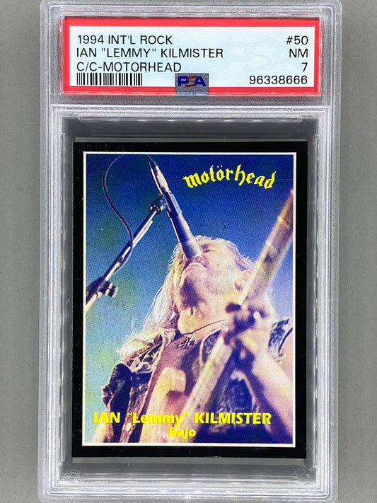 1994 Ultra Figus #50 Ian Lemmy Kilmister Intl Rock Cards Motorhead PSA 7 Pop 1 (Music)