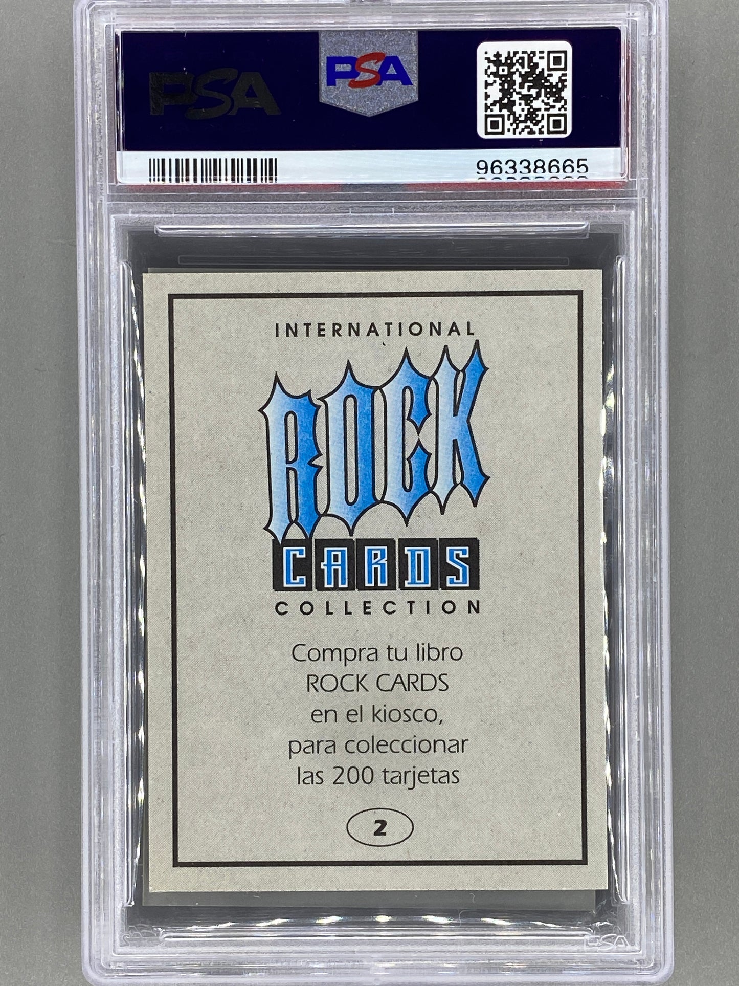 1994 Ultra Figus #2 Guns N Roses Intl Rock Cards Collection PSA 8 Pop 2 (Music)