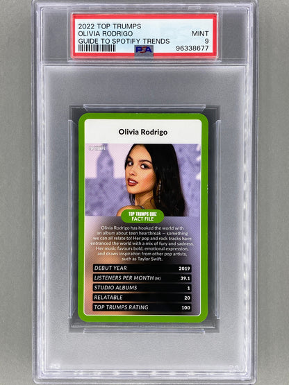 2022 Top Trumps Olivia Rodrigo Guide to Spotify Trends PSA 9 - Pop 15 (Music)