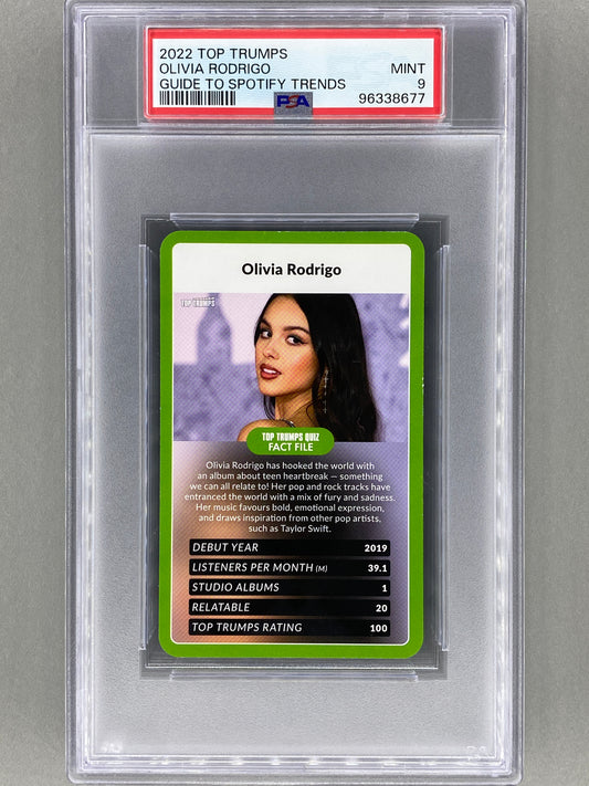 2022 Top Trumps Olivia Rodrigo Guide to Spotify Trends PSA 9 - Pop 8 (Music)