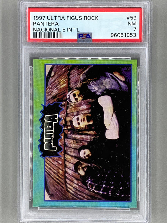 1997 Ultra Figus #59 Pantera Rock Cards Nacional E Intl PSA 7 Pop 2 (Music)