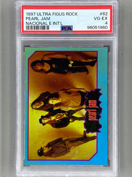 1997 Ultra Figus #62 Pearl Jam Rock Cards Nacional E Intl PSA 4 Pop 2 (Music)