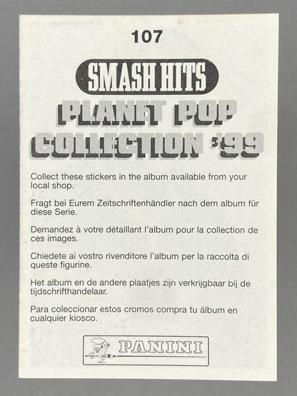 1999 Panini #107 Puff Daddy P. Diddy Smash Hits Planet Pop Sticker (Italy) (Music)