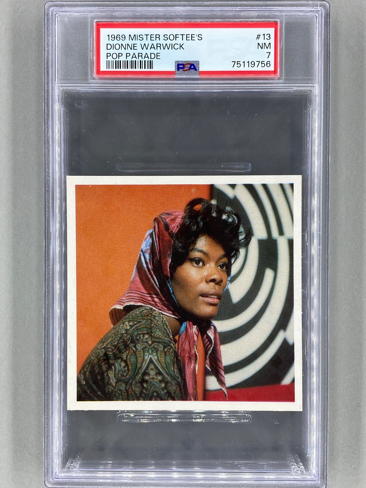 1969 Mr. Softee's #13 Dionne Warwick Pop Parade PSA 7 Pop 2 (Music)