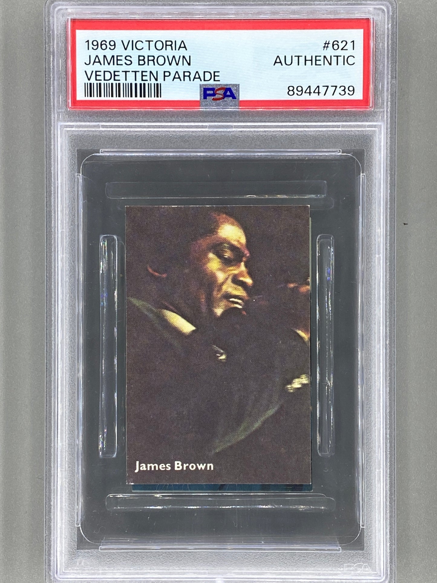 1969 Victoria #621 James Brown Vedetten Parade PSA Authentic Pop 1 (Music) READ