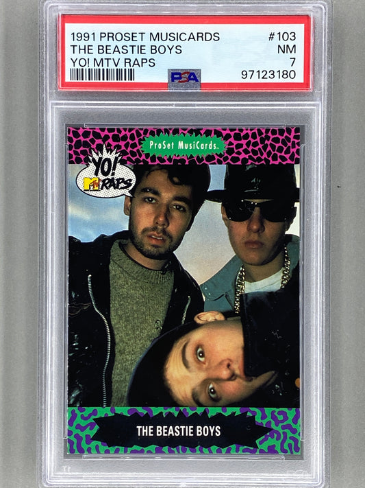 1991 Proset Musicards #103 The Beastie Boys Yo! MTV Raps PSA 7 Pop 13 (Music)