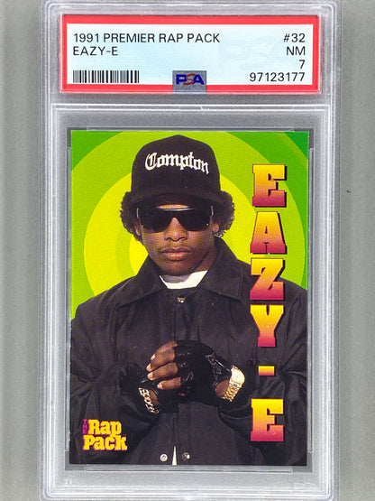 1991 Premier Rap Pack #32 Eazy-E PSA 7 Pop 9 (Music)