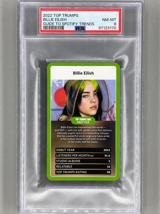 2022 Top Trumps Billie Eilish Guide to Spotify Trends PSA 8 - Pop 1 (Music)