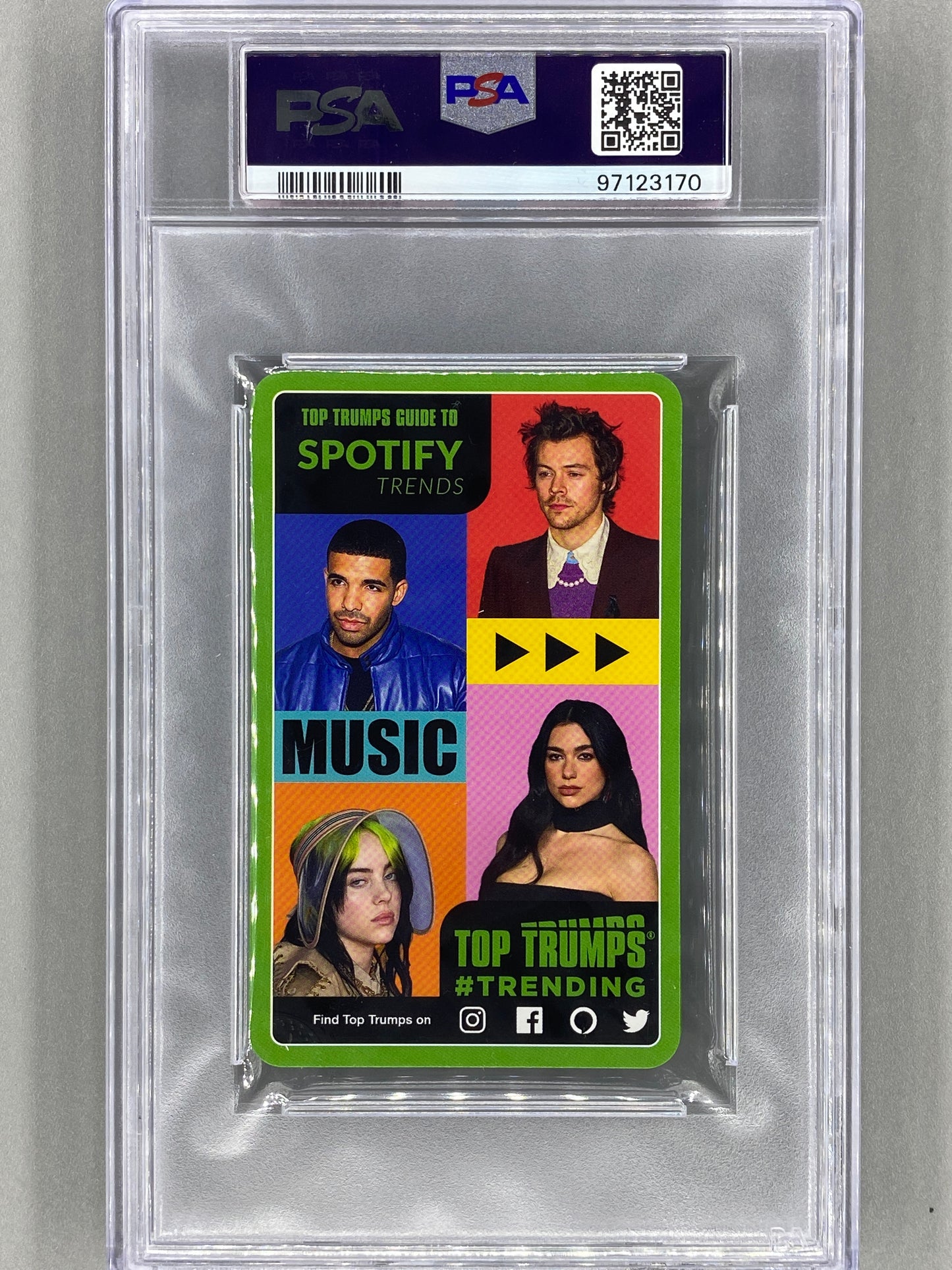 2022 Top Trumps Billie Eilish Guide to Spotify Trends PSA 8 - Pop 1 (Music)