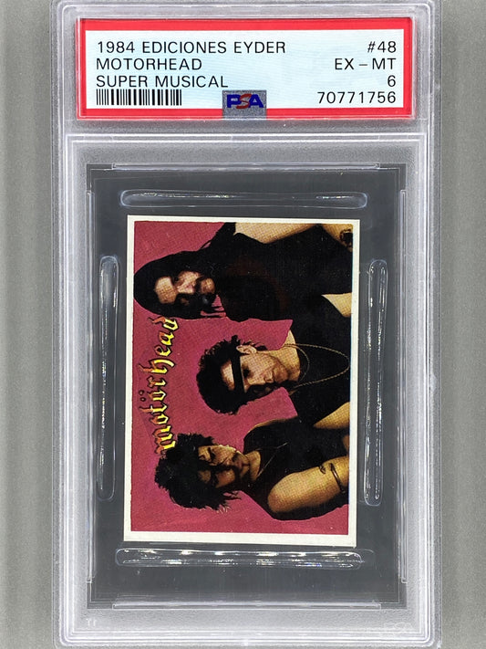 1984 Ediciones Eyder #48 Motorhead Super Musical PSA 6 - Pop 4 (Music)