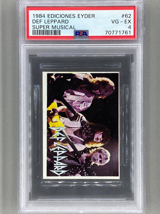 1984 Ediciones Eyder #62 Def Leppard Super Musical PSA 4 - Pop 1 (Music)