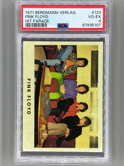 1971 Bergmann-Verlag #123 Pink Floyd Hit Parade Sticker PSA 4 Pop 1 (Music)