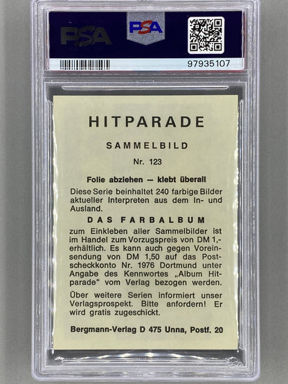 1971 Bergmann-Verlag #123 Pink Floyd Hit Parade Sticker PSA 4 Pop 1 (Music)