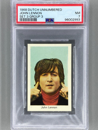1968 Dutch Unnumbered John Lennon Set 3 Group 3  PSA 7 - Pop 2 (Music)