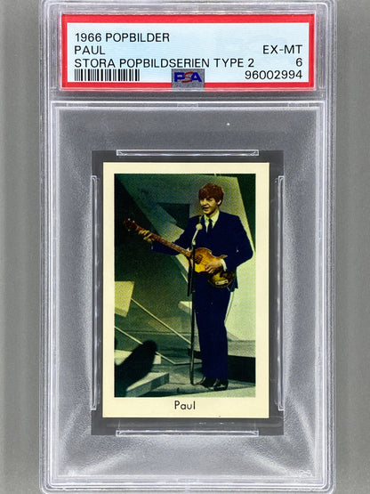 1966 Popbilder Paul Stora Popbildserien Type 2 PSA 6 Pop 1 (Music)
