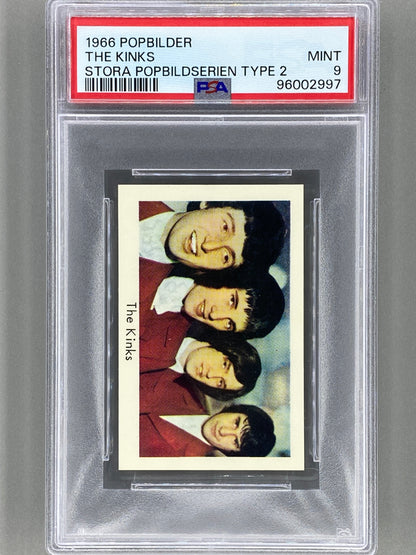 1966 Popbilder The Kinks Stora Popbildserien Type 2 PSA 9 Pop 1 (Music)