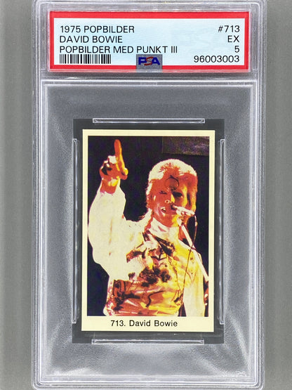 1975 Popbilder #713 David Bowie Med Punkt III PSA 5 Pop 2 (Music)