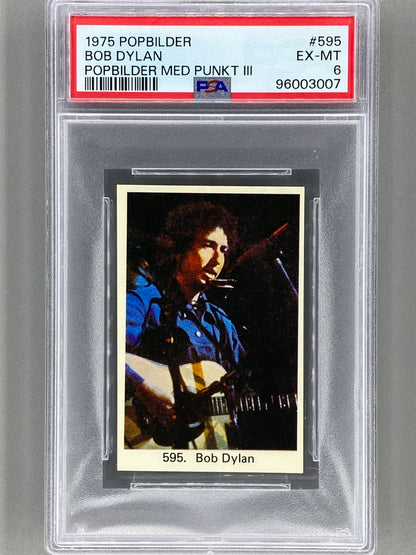 1975 Popbilder #595 Bob Dylan Med Punkt III PSA 6 Pop 4 (Music)