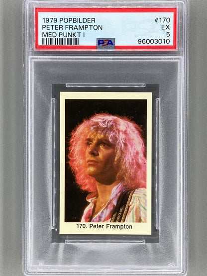 1979 Popbilder #170 Peter Frampton Med Punkt I PSA 5 Pop 1 (Music)