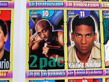 2000 Bravo Star Tarot Nr. 52 Complete Uncut 22 Card Set Lot Sheet (Germany) (Music) B