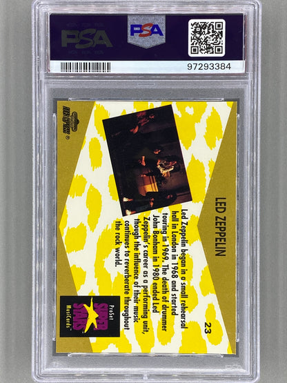 1991 Proset Superstars #23 Led Zeppelin Musicards PSA 9 Pop 11 (Music)