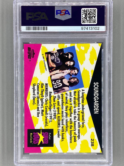 1991 Proset Superstars #238 Soundgarden Musicards PSA 9 Pop 4 (Music)