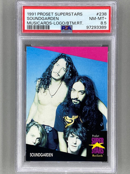 1991 Proset Superstars #238 Soundgarden Musicards PSA 8.5 Pop 1 (Music)
