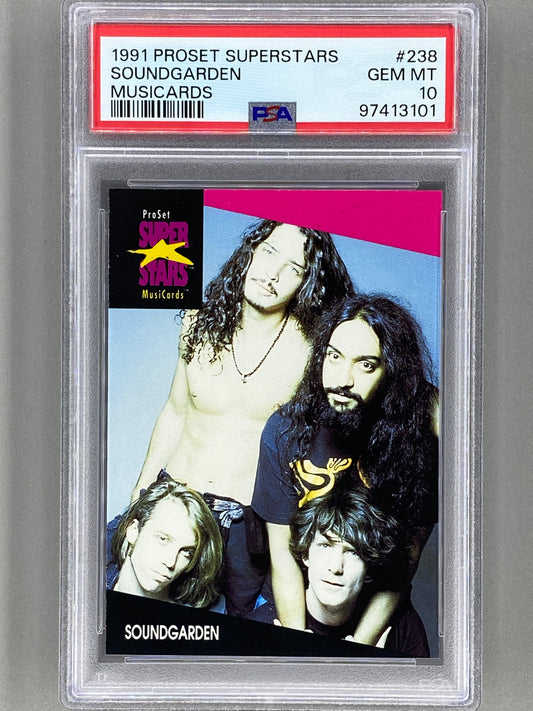 1991 Proset Superstars #238 Soundgarden Musicards PSA 10 Pop 4 (Music)