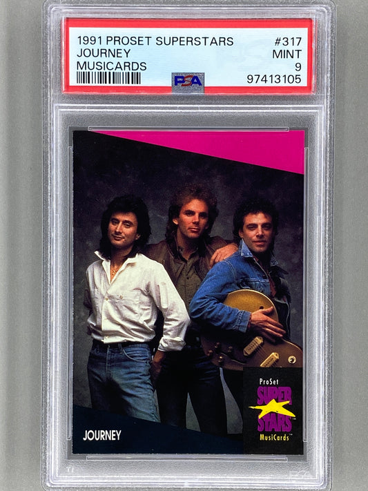 1991 Proset Superstars #317 Journey Musicards PSA 9 Pop 1 (Music)