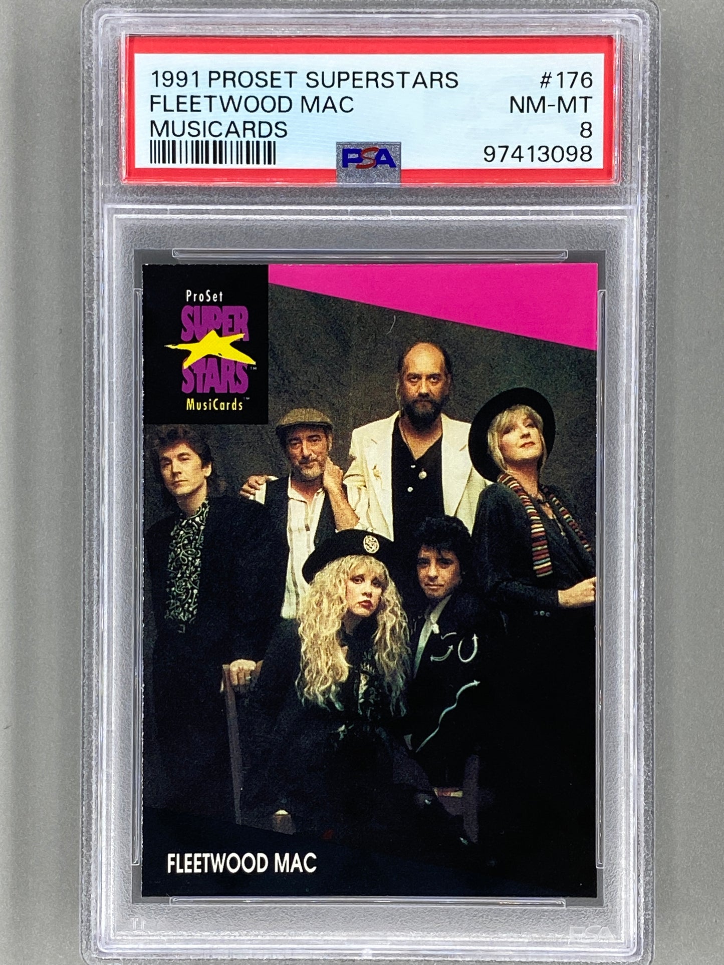 1991 Proset Superstars #176 Fleetwood Mac Musicards PSA 8 Pop 12 (Music)