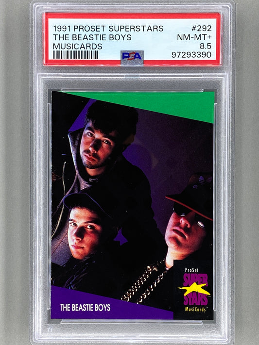 1991 Proset Superstars #292 The Beastie Boys Musicards PSA 8.5 Pop 1 (Music)