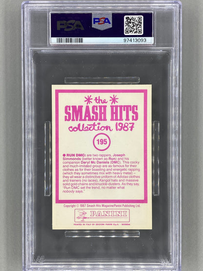 1987 Panini #195 Run DMC Smash Hits Collection PSA 6 Pop 4 (Music)