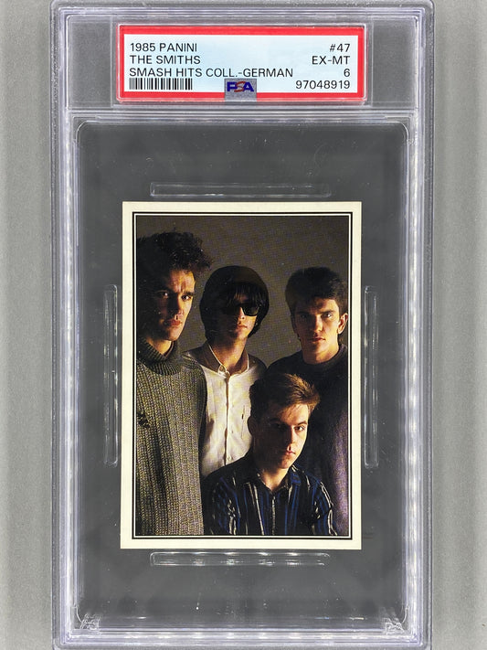 1985 Panini #47 The Smiths (German) Smash Hits Collection PSA 6 Pop 1 (Music)