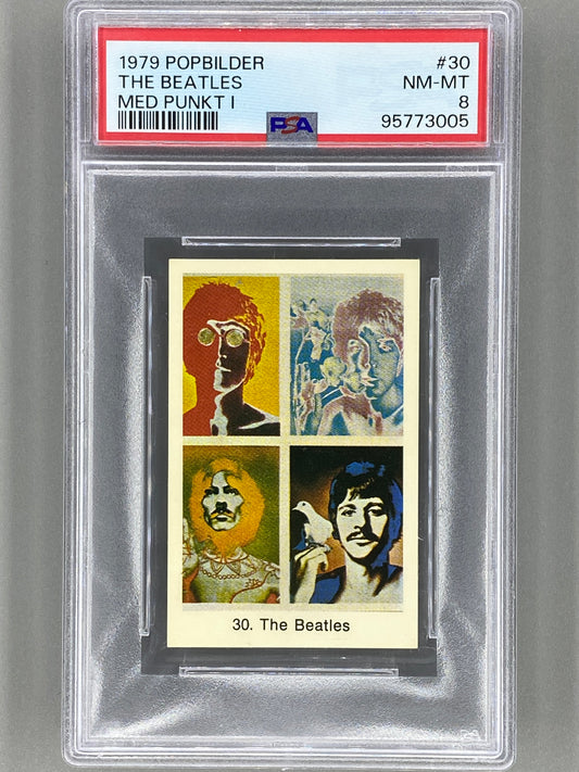 1979 Popbilder #30 The Beatles Med Punkt I PSA 8 Pop 6 (Music)