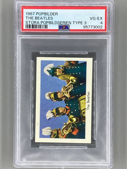 1967 Popbilder The Beatles Stora Popbildserien Type 3 PSA 7 Pop 2 (Music)