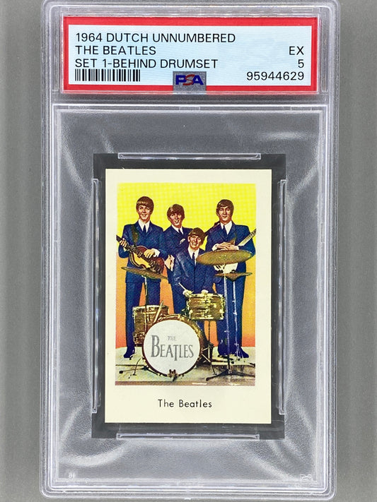 1964 Dutch Unnumbered The Beatles Set 1 Behind Drumset PSA 5 Pop 2 (Music)