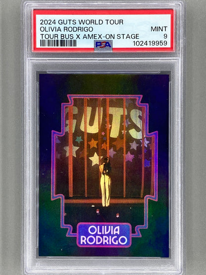 2024 Guts World Tour Olivia Rodrigo Tour Bus X Amex-On Stage PSA 9 Pop 5 (Music)